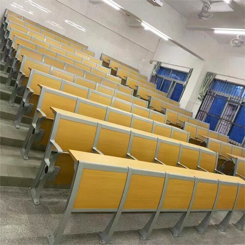 阶梯连排椅学校教室台阶桌椅剧院培训会议折叠椅铝合金报告厅座椅