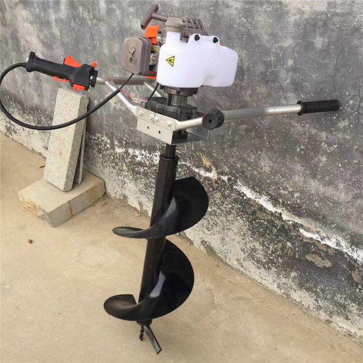 厂促大型植树造林打坑机 新型螺旋叶片挖坑机 道路旁边种树打眼品