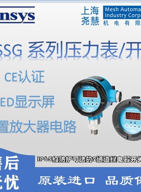 韩国Sensys SSG系列数字式压力表 高精度 内置放大电路测量范围大