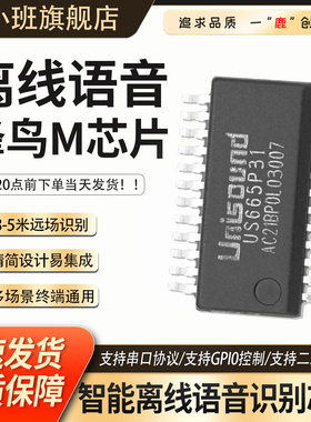 鹿小班AI智能离线语音识别蜂鸟M芯片US516P6机芯智能