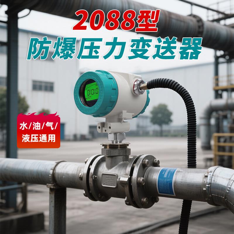 2088压力变送器带数显气体微型压力开 关水压液压油压高精度感测