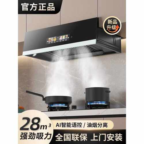 顶吸式油烟机家用中式抽油烟机出租房大吸力脱排一件起批包邮