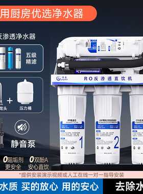 家用净水器RO反渗透一体集成五级过滤自来水纯水机挂板直饮