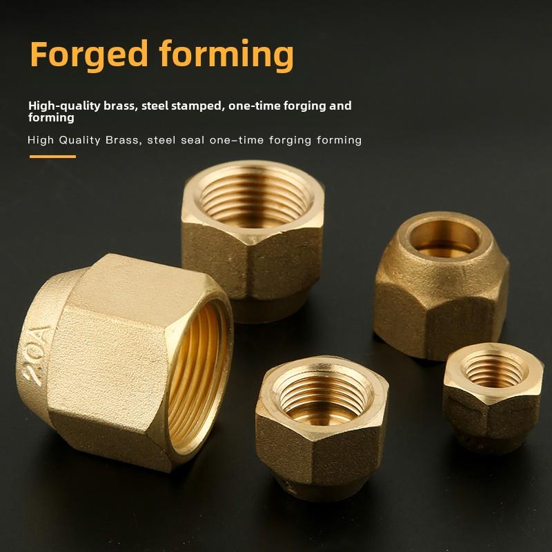 空调寸铜锻造管件铜接头优质加厚铜帽空调铜管铝管螺母线帽