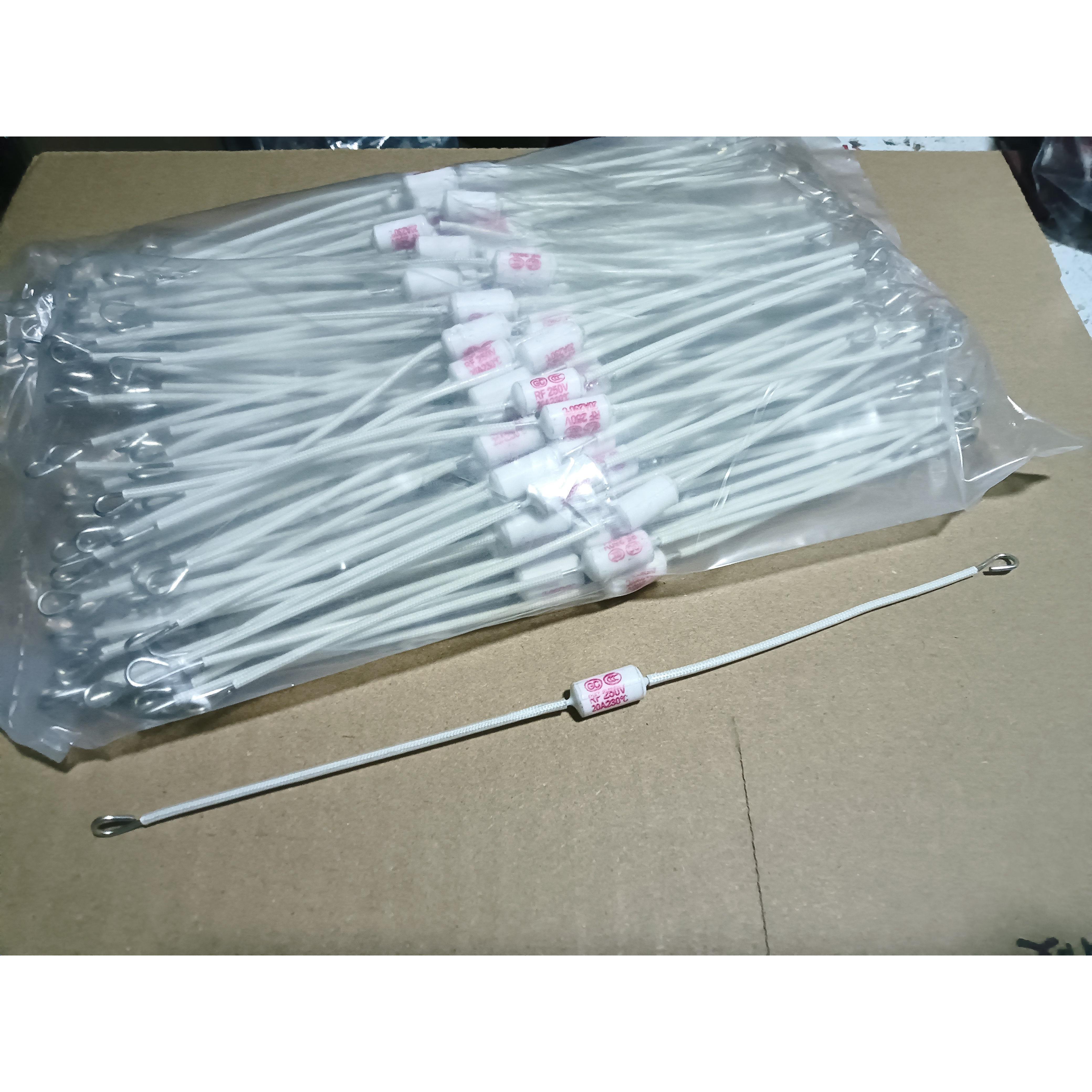 包邮25个起大功率电饭锅保险管 保险丝 230度20A 长约18CM 铜
