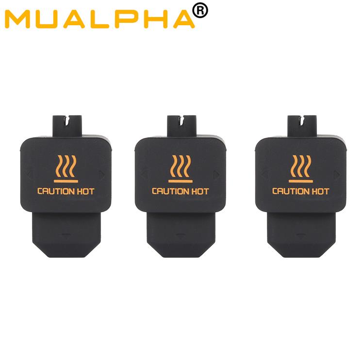 MUALPHA 3D打印机h2d配件拓T竹H2S热端硅胶套耐高温保温套