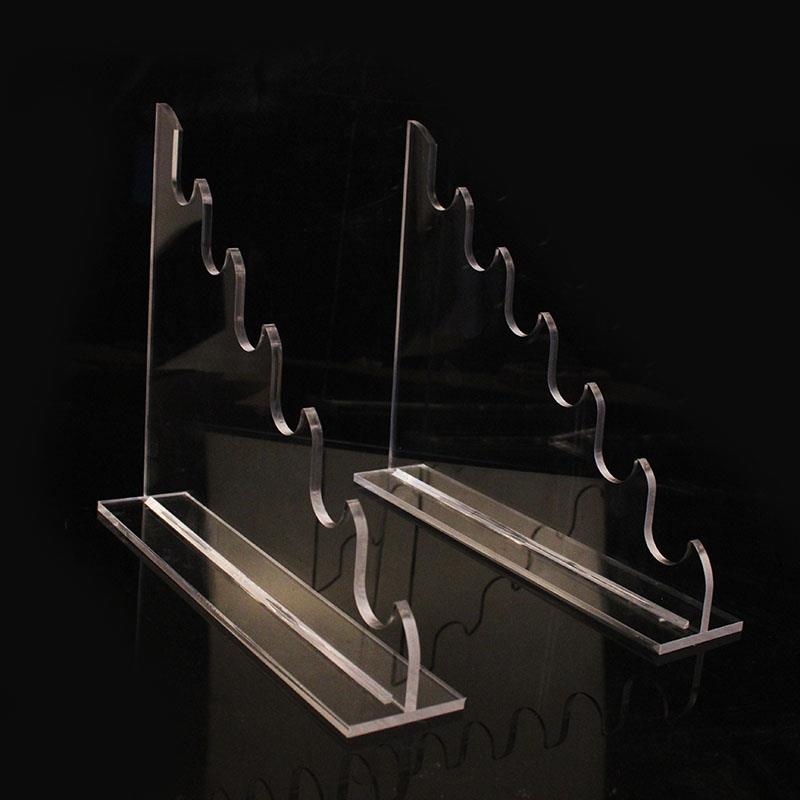 网红直播带货展示架子汽车雨刷展示架透明 车用雨刮器成列架子