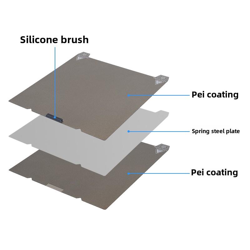创翔3D K1 Se/K1C双面喷涂Pei膜磁性弹簧板3D打印机喷嘴硅胶刷