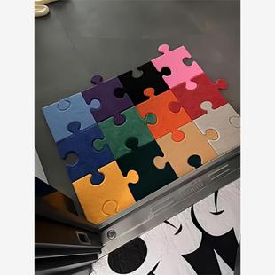 彩虹拼接入户门地垫门内外进门耐脏防滑吸水可擦免洗客厅2024新款