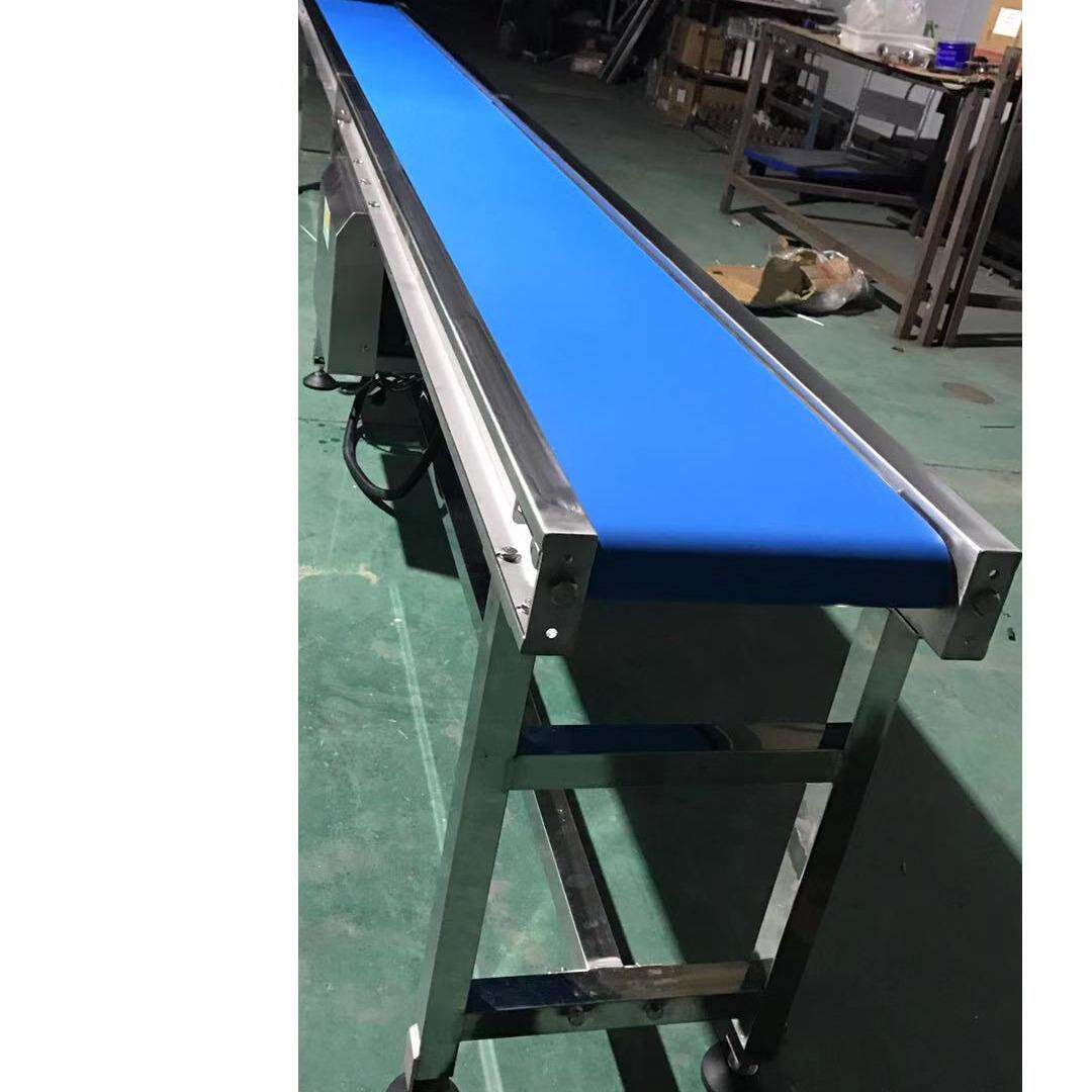 34不0输锈钢食品LCD级送机 白色PU带食品级输送爬坡输送机转弯机