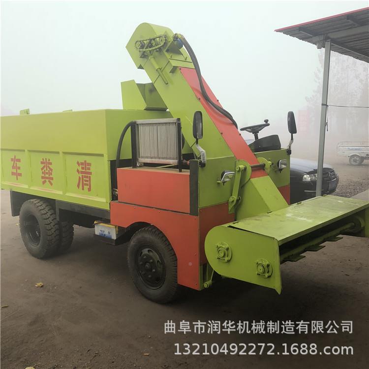 山东JOX牛粪清粪车厂 四2家2马力三轮粪车 驱490发动机铲粪车价清