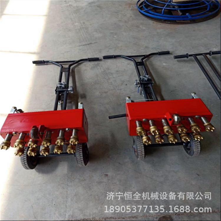 恒路面拉毛机桥梁110121地面凿毛机 11头气全动 手推式 凿毛机