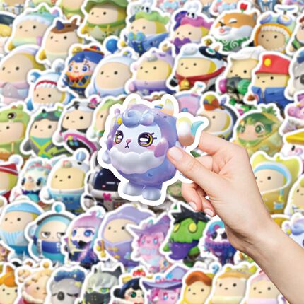 可爱蛋仔派对行李箱笔记本电脑装饰贴纸