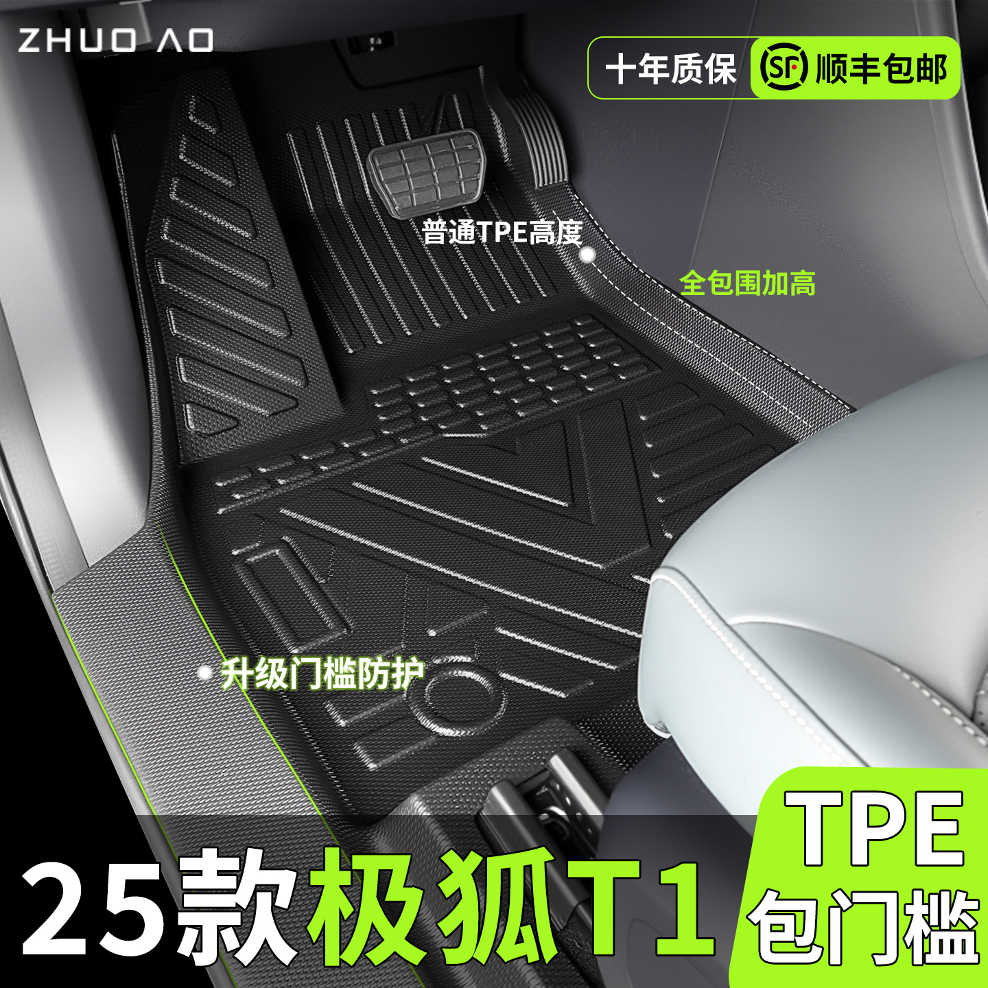 【官方推荐】极狐T1包门槛脚垫