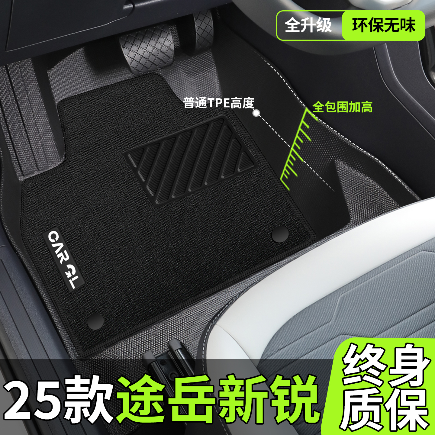 【热销款！】25款途岳XR专用脚垫