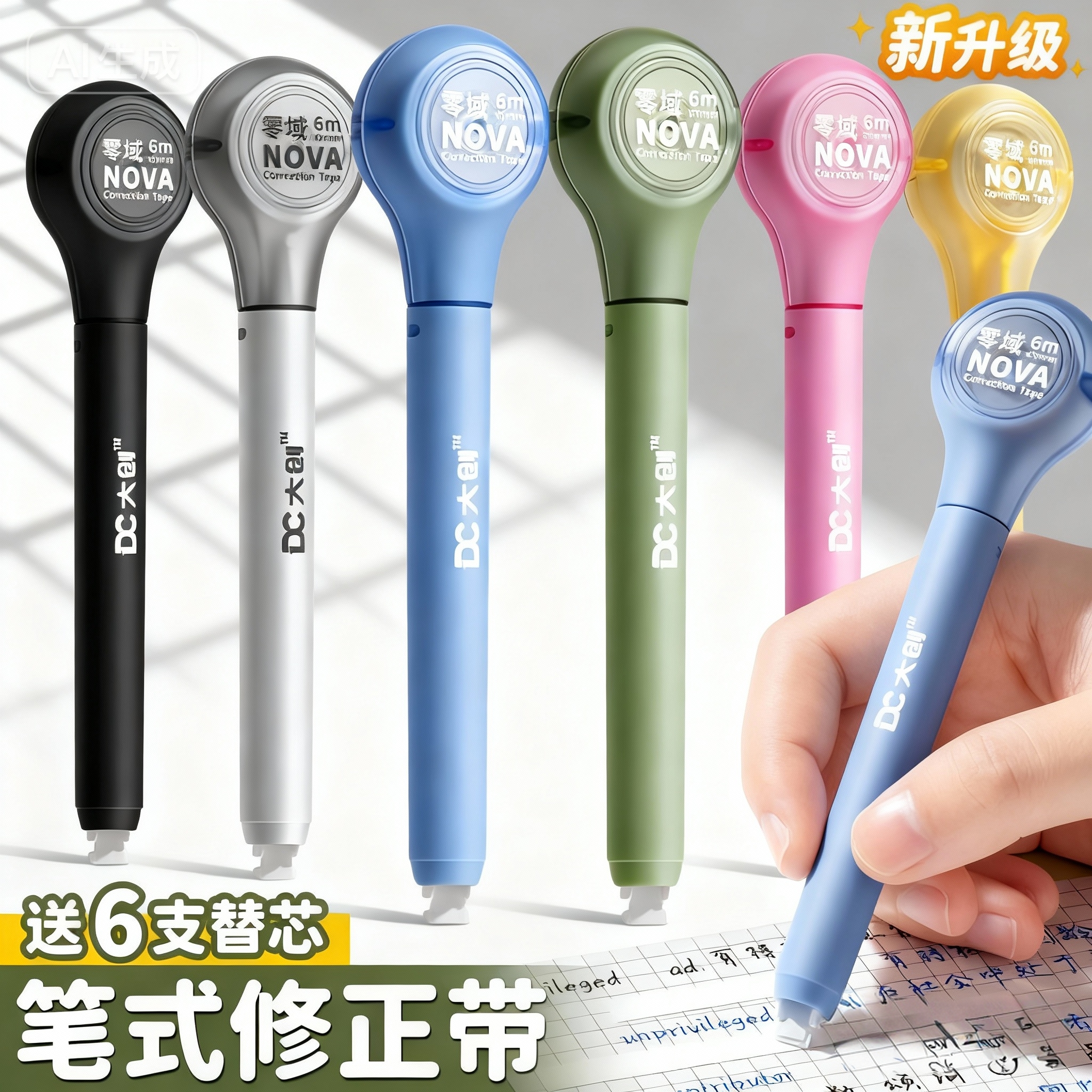 【超值推荐】6支装/送6支替芯