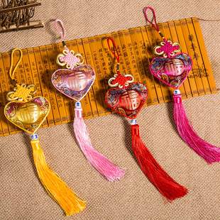 徐州马庄香包桃心福字纯手工制作四季预感汽车衣柜香薰持久香囊