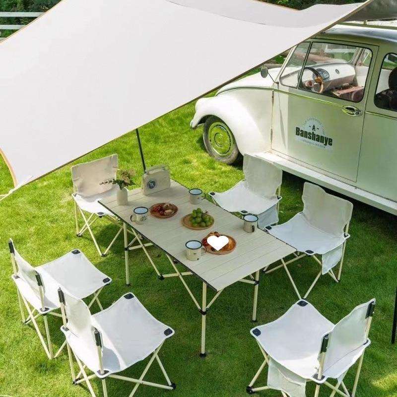 全套装备户外折叠桌椅便携休闲野餐桌椅套装家用宿舍摆摊马扎凳子