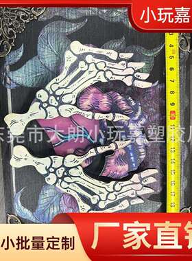 跨境 Skull and Nature Hidden Key Box紫色骷髅盒钥匙箱首饰木盒