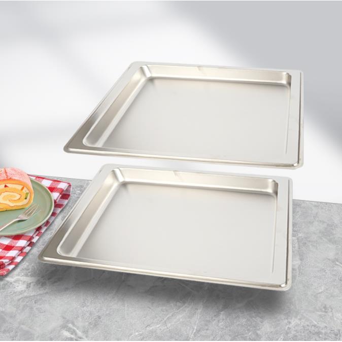 食品级不锈钢蒸箱托盘28升到60升尺寸和搪瓷烤盘58升和90升
