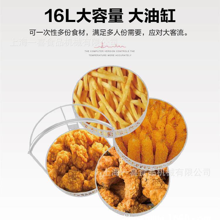 16L 台式电脑版电压力炸炉/CE 欧盟标准/压力炸鸡炉