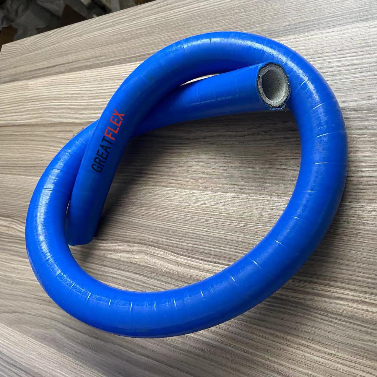 蓝色耐高温高压钢丝编织夹布复合硅胶管硅胶软管FP33