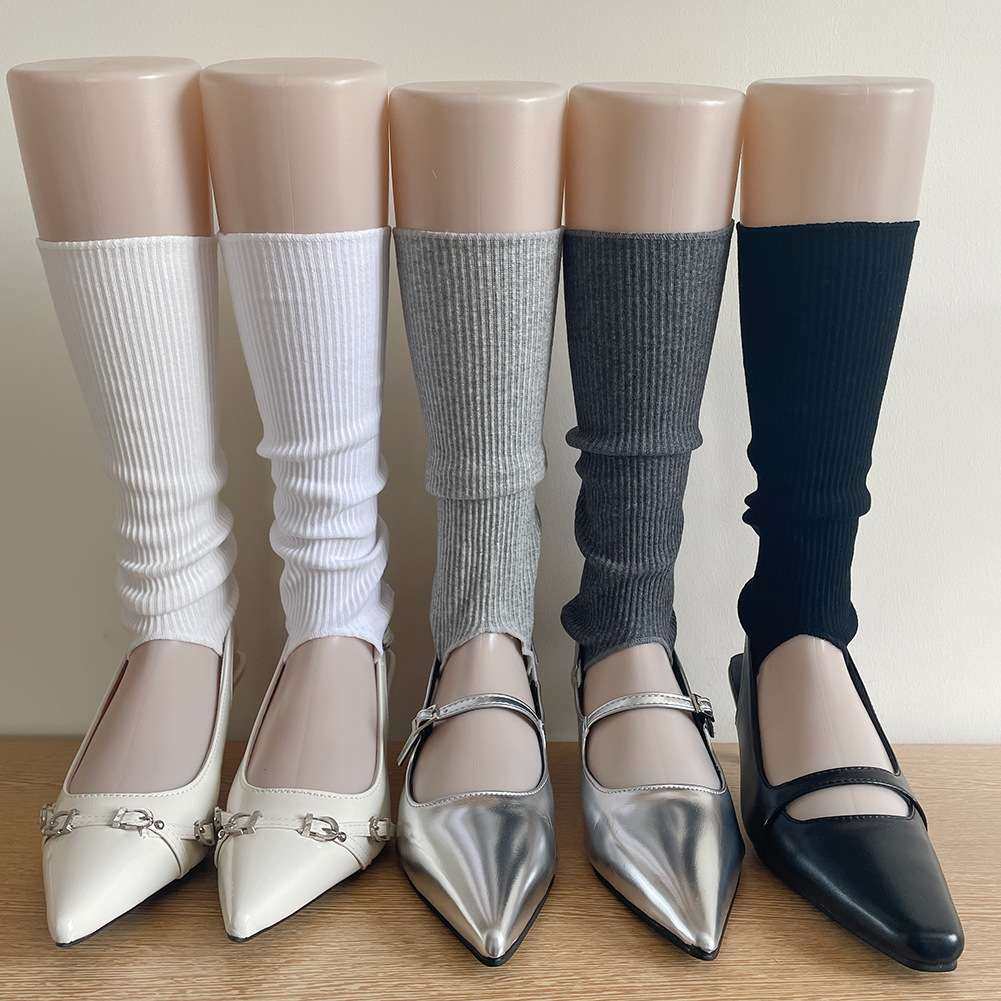 春夏薄款竖纹ins风个性棉质踩脚袜套芭蕾风纯色简约百搭堆堆腿套,女鞋,玛丽珍鞋,淘宝优惠券,粉丝福利购,淘宝优惠卷