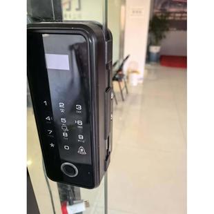 办公室玻璃门指纹密码锁恢复出厂改密码