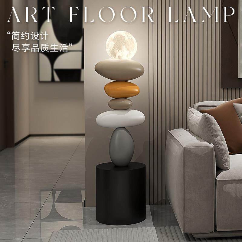 石来运转落地摆件装饰客厅电视柜沙发轻奢高档乔迁装饰品月球夜灯,家居饰品,落地摆件,淘宝优惠券,粉丝福利购,淘宝优惠卷