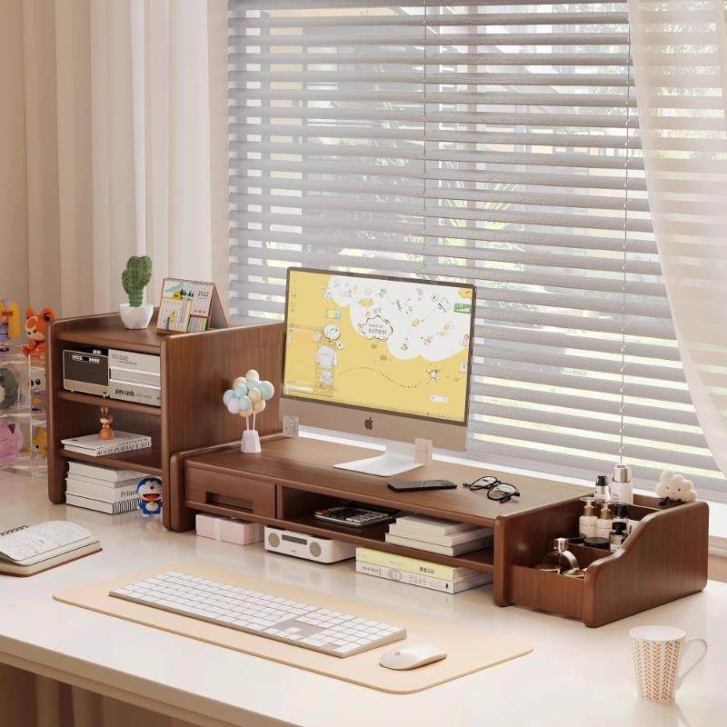 台式电脑萤幕显示器增高架置物支架子擡垫高托 托底座办公室桌面