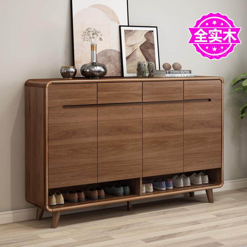全实木鞋柜家用门口入户玄关门厅柜客厅2024新款大容量收纳储物柜,住宅家具,鞋柜,淘宝优惠券,粉丝福利购,淘宝优惠卷