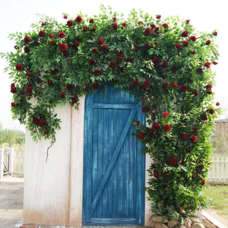 仿真藤蔓花装饰花墙树藤假花藤条造景网红玫瑰瀑布花墙面背景绿植,鲜花速递/花卉仿真/绿植园艺,仿真绿植,淘宝优惠券,粉丝福利购,淘宝优惠卷