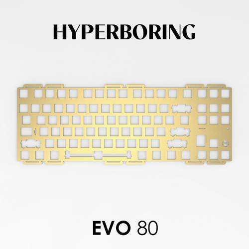 Evoworks Evo80定制机械键盘配件Pp Pc Fr4铝铜定位板