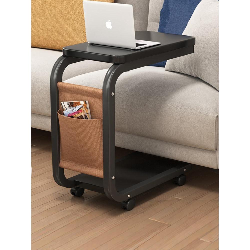 小型床头柜简约现代家用卧室置物架电脑桌床边桌可移动床头小桌子