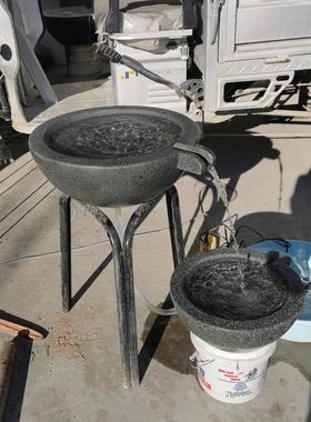 石头流水摆件循环水庭院水系景观户外跌水鱼池造景小型聚宝盆成品