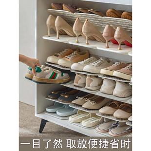 托鞋 架5档调节折叠双层鞋 柜省空间神器分层隔板 收纳鞋 チュシンミ