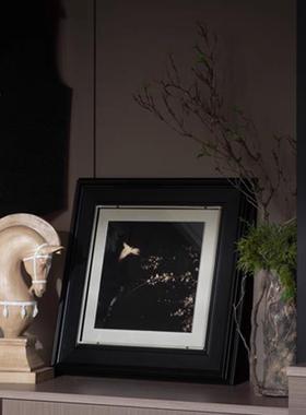 现代轻奢玄关柜床头柜装饰画挂画书柜书架陈设陈列软装饰马摆件