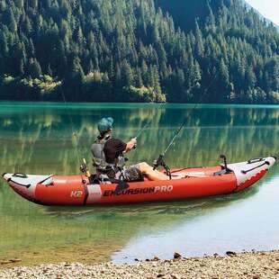 INTEX68309二人独木舟充气船耐磨橡皮船户外冲锋舟皮划艇钓渔船