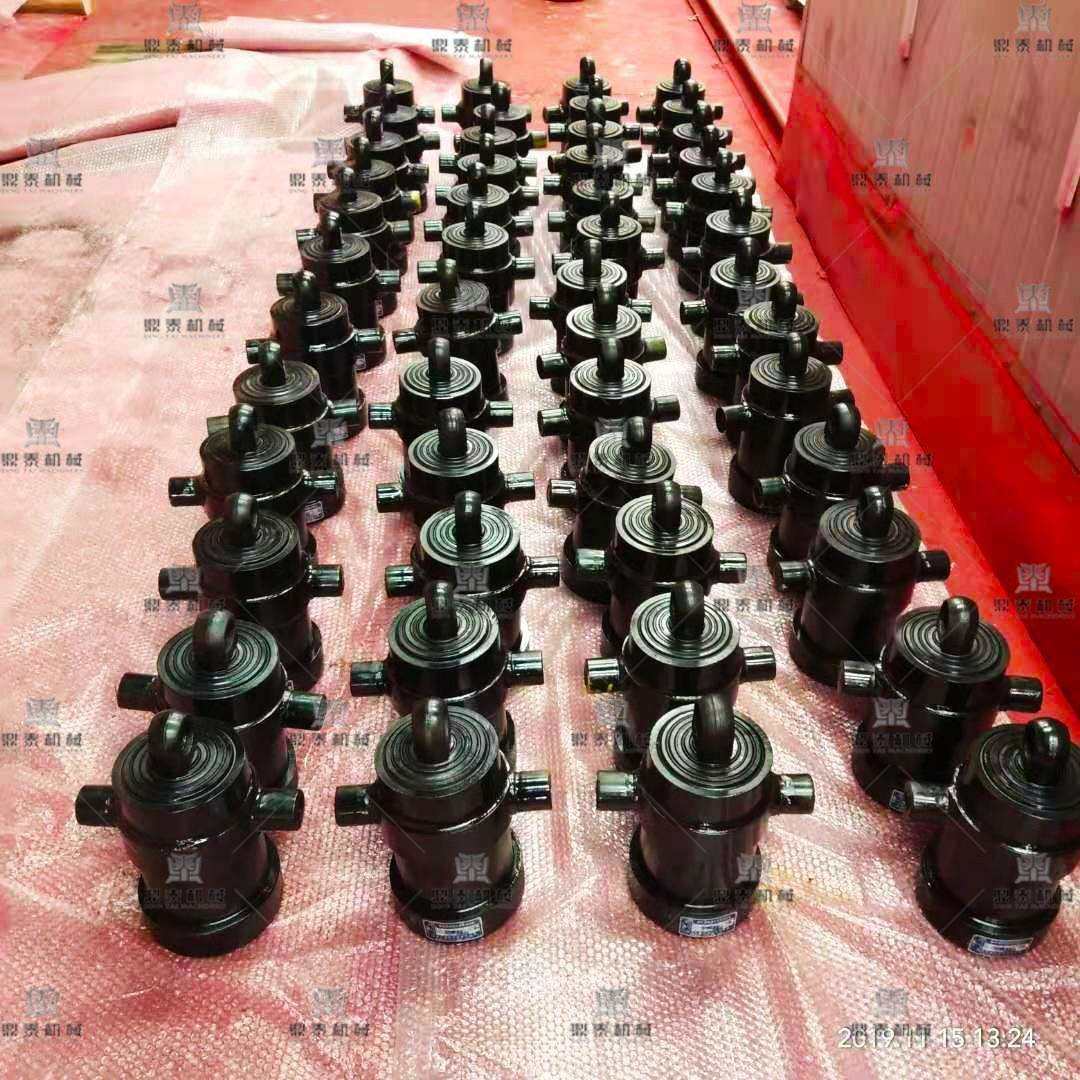 多节套筒缸液压千斤顶高承载汽车侧翻式油缸可选行程自卸车油顶