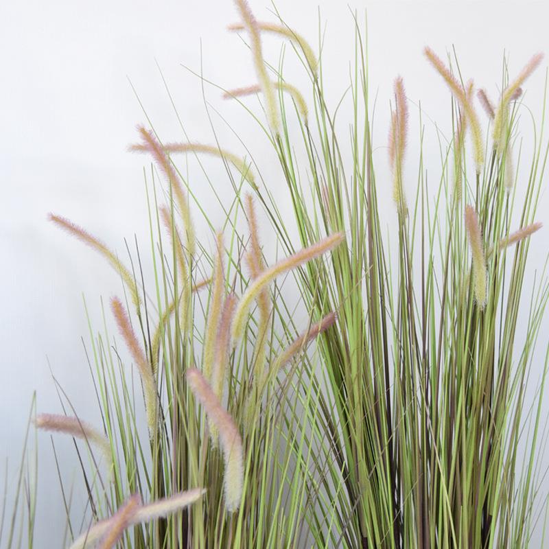 仿真植物芦苇草狗尾巴花落地盆栽盆景婚庆道具婚礼堂布展装饰假花