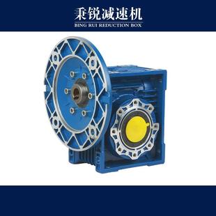 NMRV0OFI3蝸輪蝸桿減速小型鋁減速6箱立機(jī)式 步進(jìn)伺服齒殼輪箱
