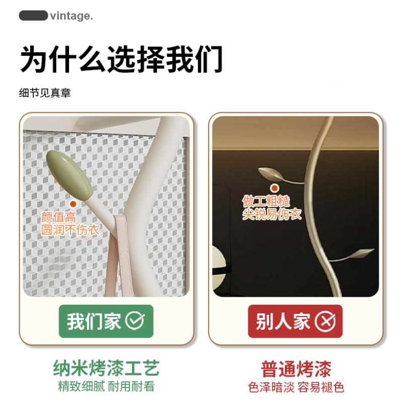 简约动油风衣可旋转落地MWZ镜帽架一体多功能可移全奶身镜卧室穿