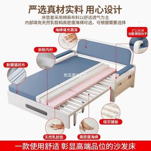 网红午休储物床沙发床两伸客用缩折叠沙发SWL床家用厅多功能床可拆洗