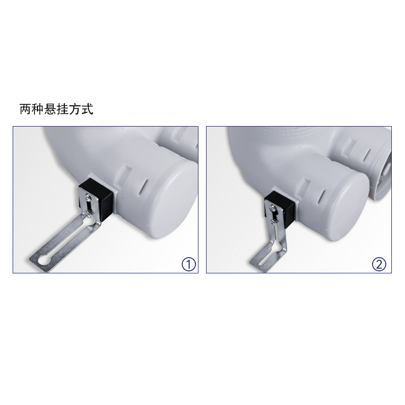 新风系统PE通风管道双75-125风口末端承插件90度弯头可裁切顶送风