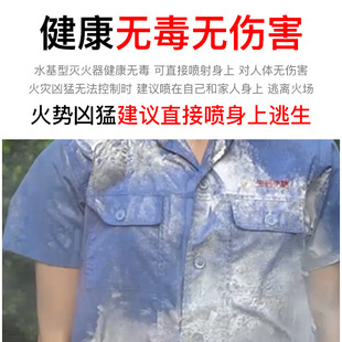 水雾型灭火器水晶水基机水性车用家用车载简易式灭火器小型免火器