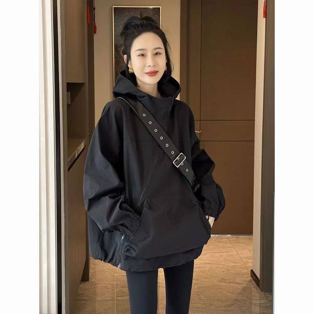 春季2025新款韩版百搭休闲宽松冲锋衣女薄款设计感小众防晒衣外套