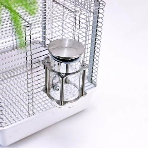 鸿宇鹦鹉不锈钢打水壶鸟笼郊游饮水器宠物鸟饮水器