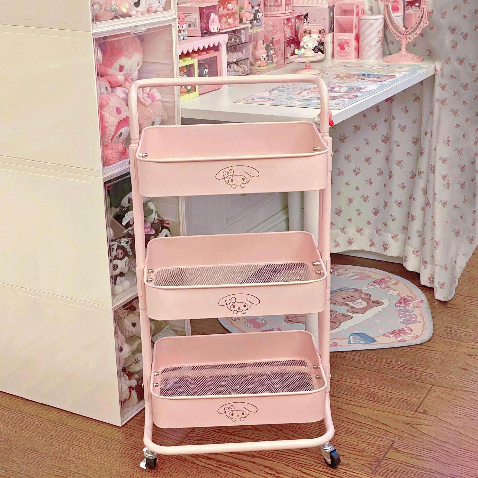 【好物推荐】化妆品收纳可移动小推车多层置物架护肤品整理盒,收纳整理,整理架/置物架/收纳架,淘宝优惠券,粉丝福利购,淘宝优惠卷