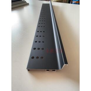 整体橱柜地柜免拉手透气孔嵌入式下柜L型铝合金鞋柜隐形柜门半u型