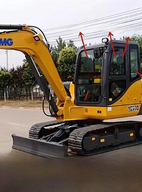 挖掘机配件 徐工XE55D 60D 65D驾驶室挡风玻璃前后左右上下档玻璃